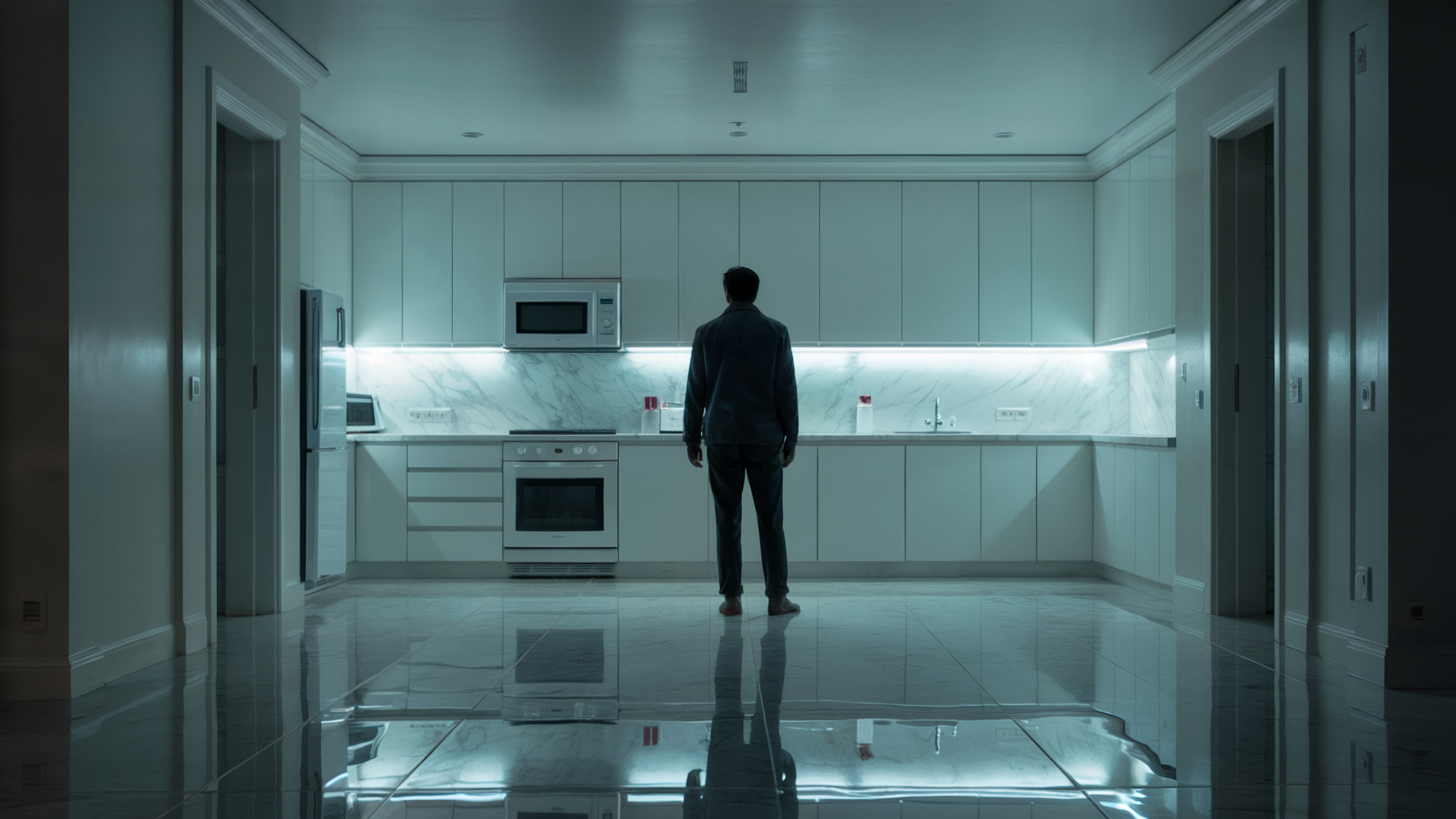 A pristine kitchen at 3am