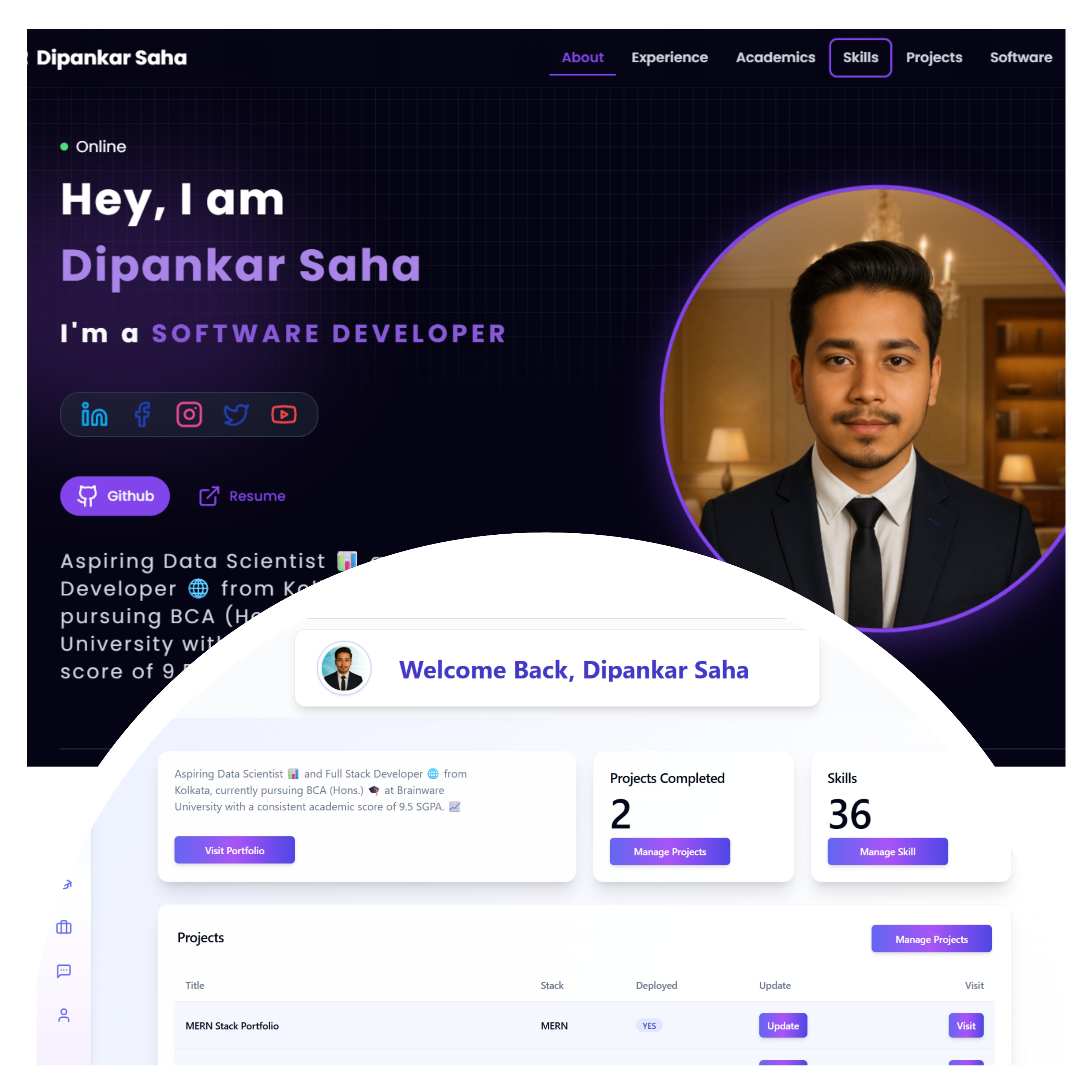 MERN Stack Portfolio Banner