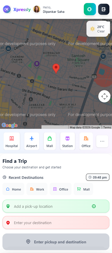 Xpressly – Ride-Booking 🚖 Platform Image 1
