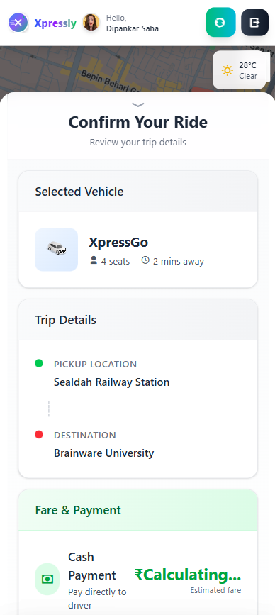 Xpressly – Ride-Booking 🚖 Platform Image 3