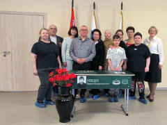 Открытие «Парты героя» имени Вадима Лебедева в лицее г. о. Клин