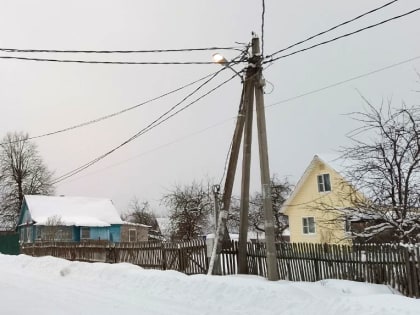 В Рузском округе ремонтируют уличное освещение