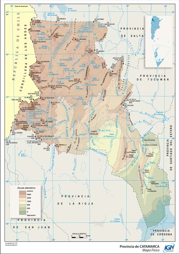 Vista previa: Mapas de la Provincia de Catamarca
