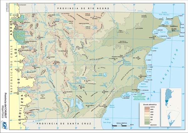 Vista previa: Mapas de la Provincia del Chubut