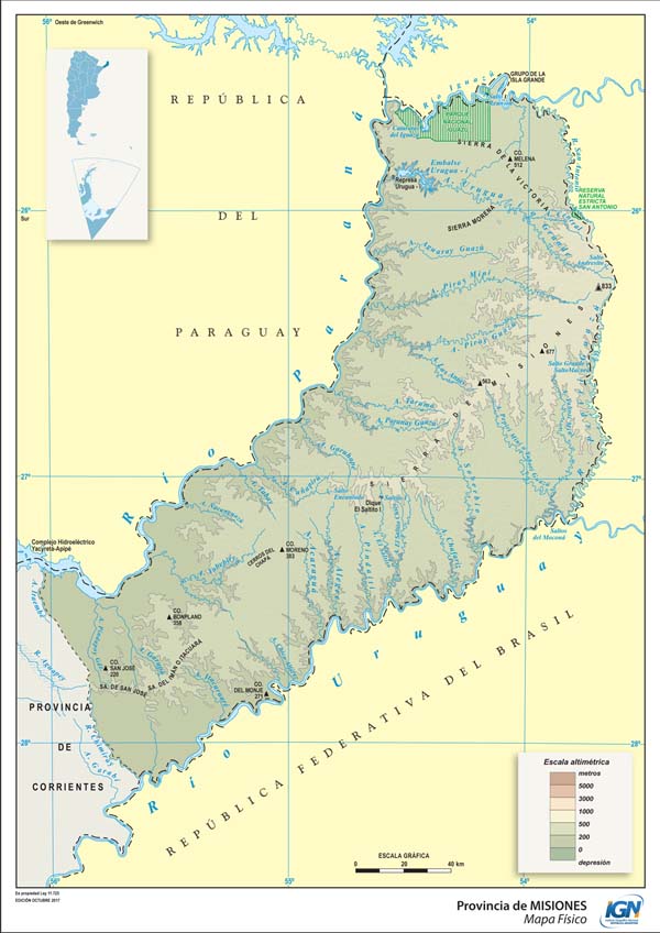 Vista previa: Mapas de la Provincia de Misiones