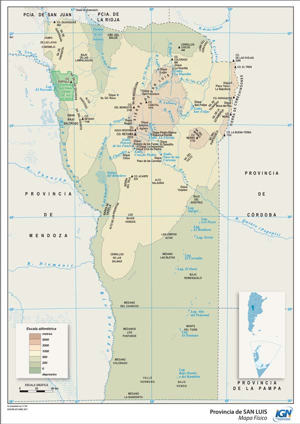 Vista previa: Mapas de la Provincia de San Luis