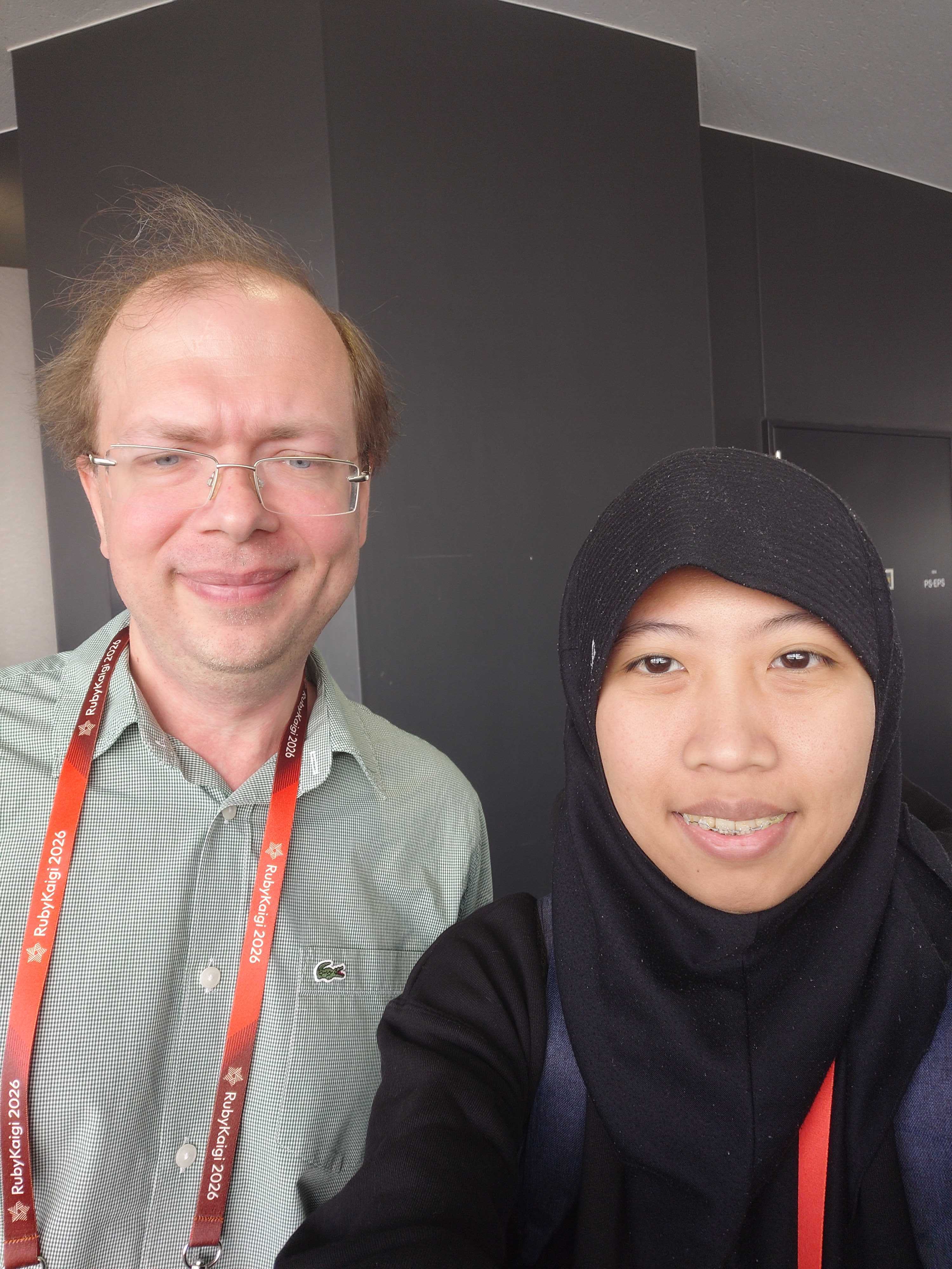 With Andrey Marchenko after the session