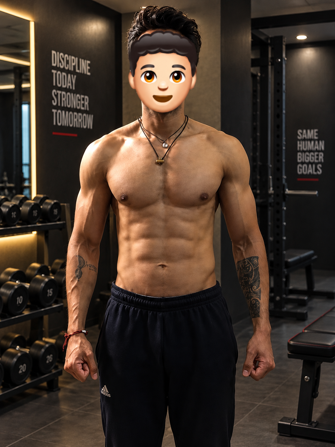 Client after training with Fit with Neeraj — defined physique