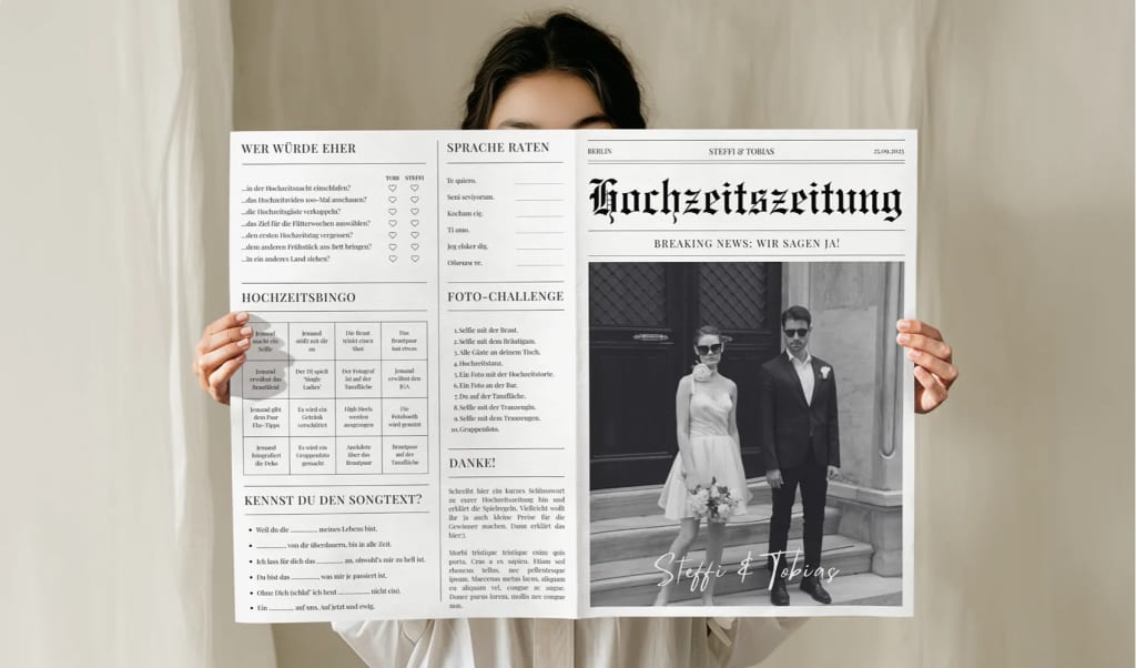 Hochzeitszeitung
