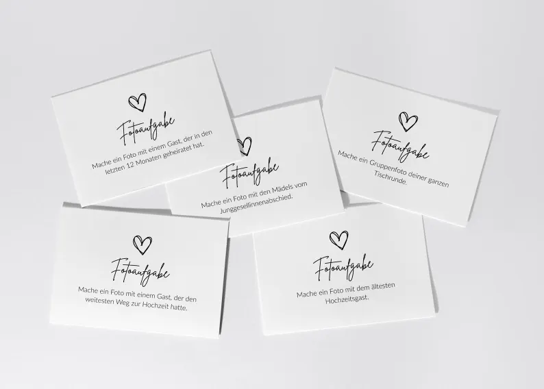 Fotoaufgaben Spiel Vorlage - weddingrituals