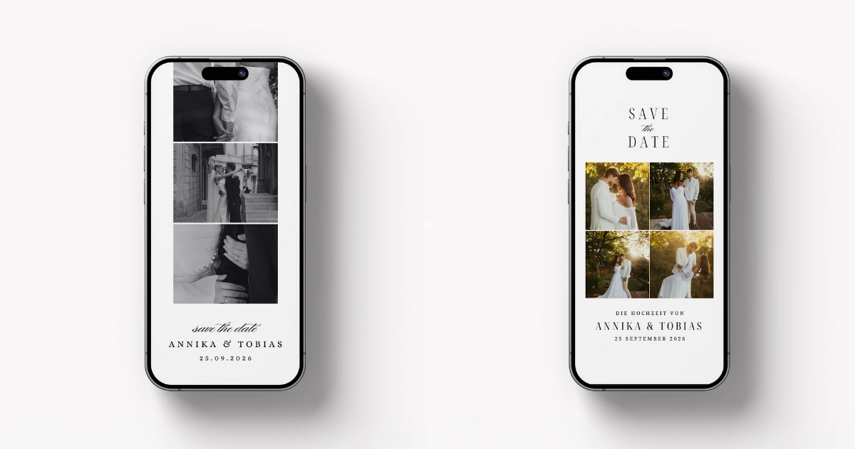 Digitale Save the Dates