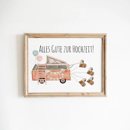 Campervan Bilderrahmen - Ja-Hochzeitsshop