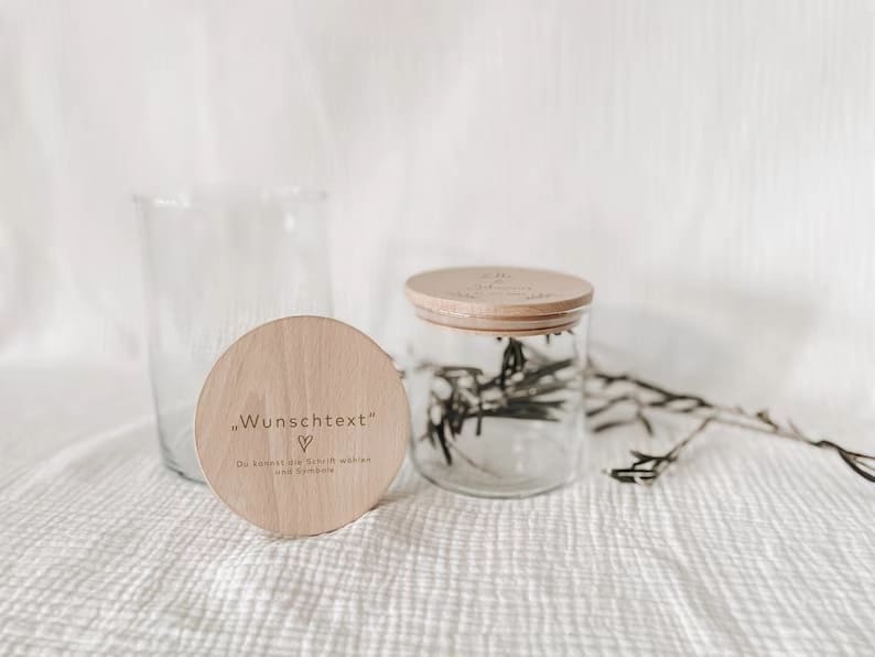 Vorratsglas mit Wunschtext - lyllevenn