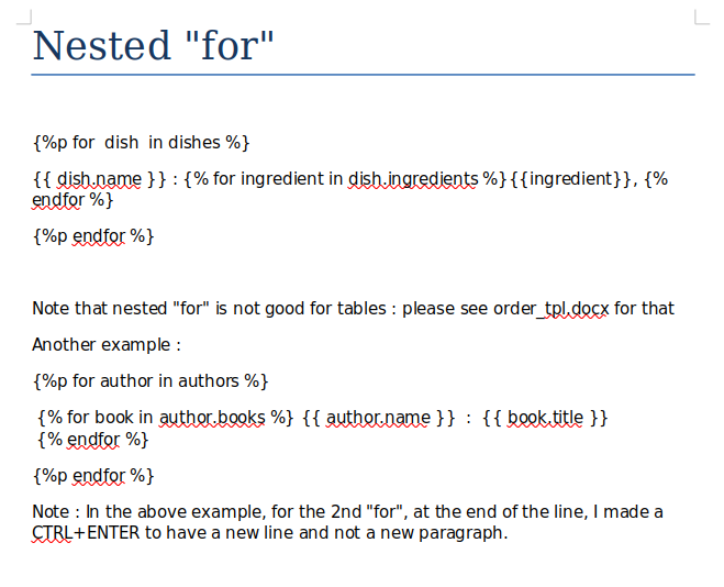 Python Docx Template