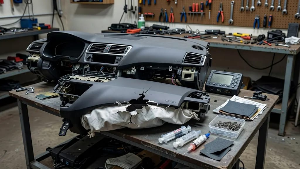 Naprawa Deski Rozdzielczej Po Wystrzale Poduszki