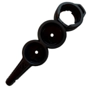 Konsoll (tomt) Trippel D-Line Manometer, dybde & kompass, Scubapro
