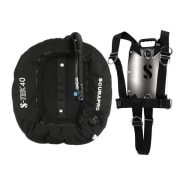 S-Tek Pure system, 40lbs/18kg Donut vinge & bakplate & seletøy - Scubapro