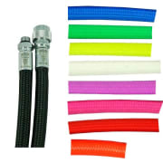Int’l 3/8" UNF LP inflator slange (Ass lengde/farge) for drakt & BCD, Miflex