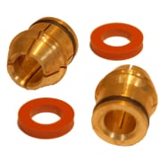 Kit 3/8" collet & washer kit (collet/o-ring/2x washer) - Broco Plus