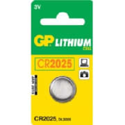 CR2025 3V C1 Knappcellbatteri GP Ø=20,0x2,5 mm