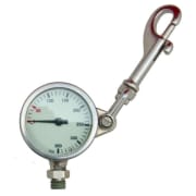 Manometer 360BAR 52 mm. m/int. bolt snap