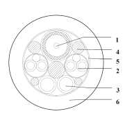 Video Composite Cable 55753/B NES (uterminert pr. meter)