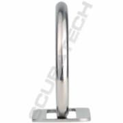 D-ring 90 grader med web feste (to spor) SS