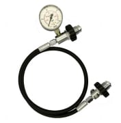 Dekanteringslange 1 m. 300 bar m/manometer