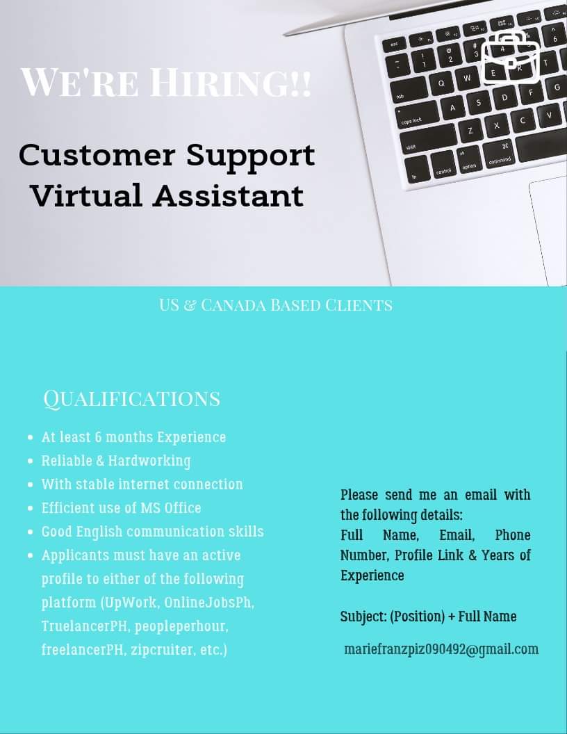 customer support virtual assistant