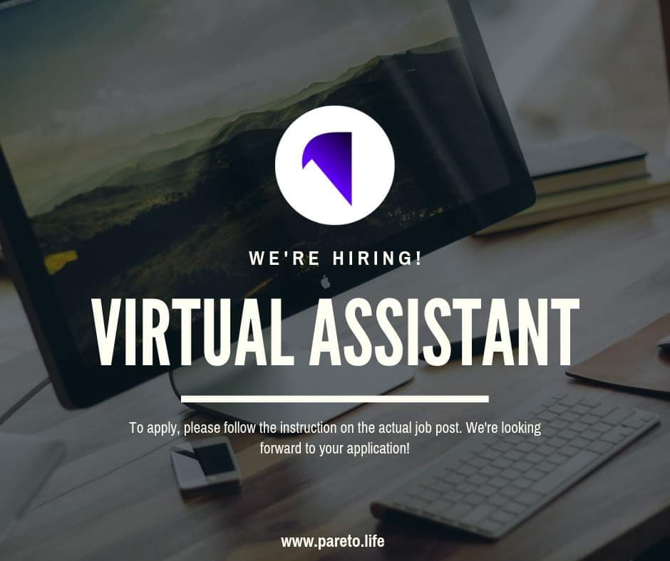 Pareto now hiring virtual assistants