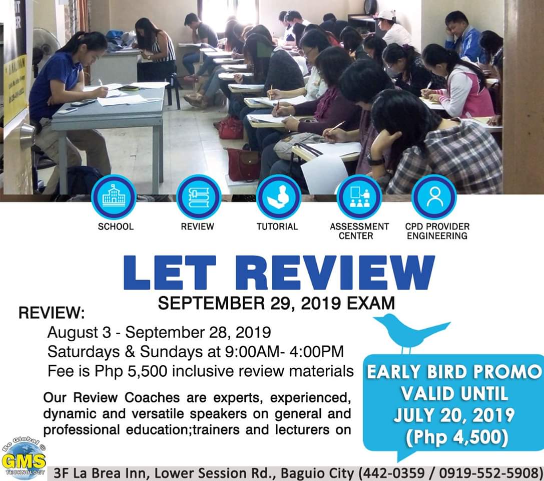 Let Review, September 29, 2019 Exam