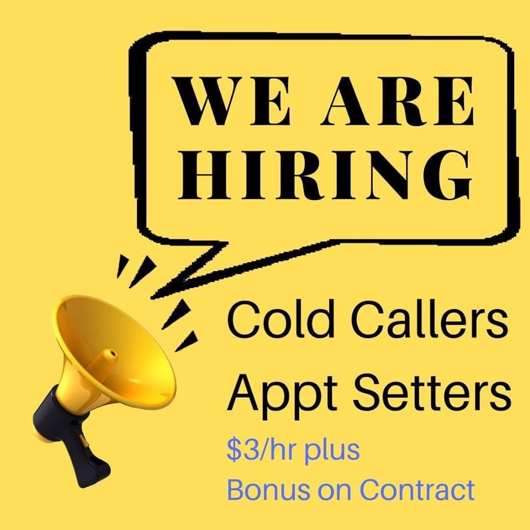 HBH Solutions is hiring cold callers and appointment setters