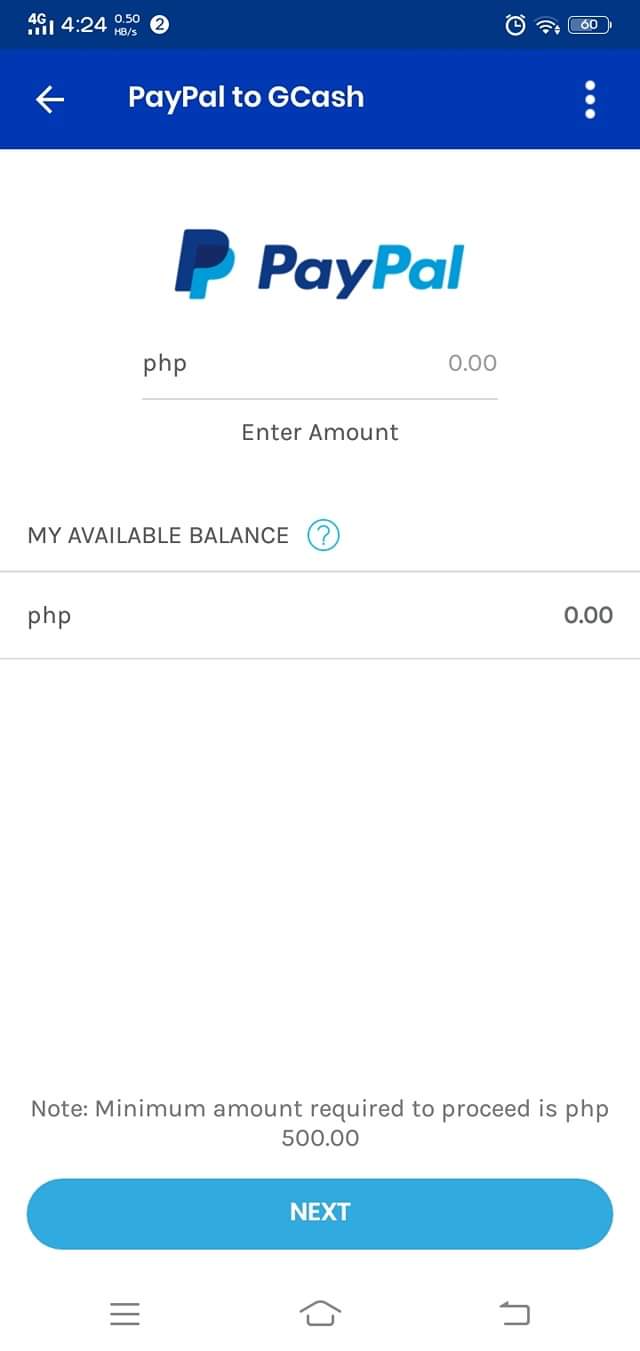 Unable to cash in from PayPal as it doesn't reflect the balance?