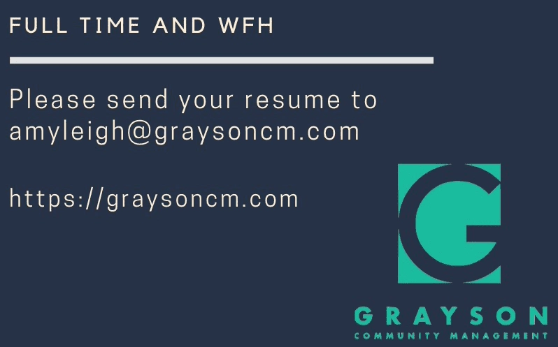 Grayson Community Management is Hiring Junior Accountant