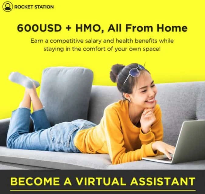 Start earning from home! Rocket Station is looking for a full-time VIRTUAL ASSISTANT!