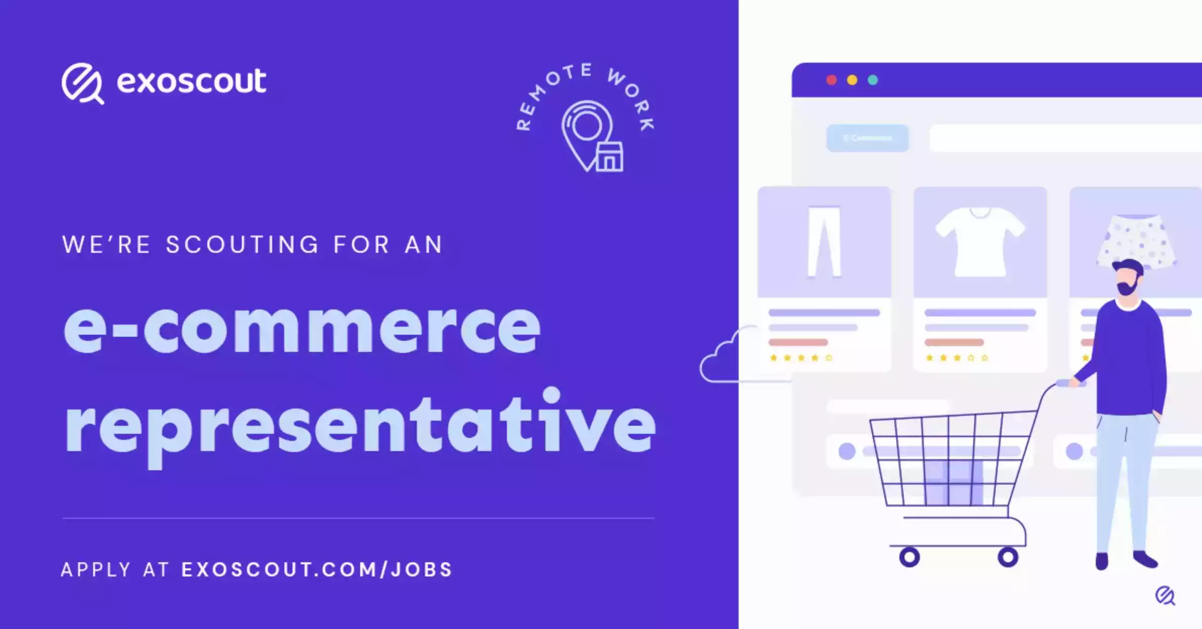 ExoScout is Hiring Full-time E-commerce Representative (5 USD per hour)