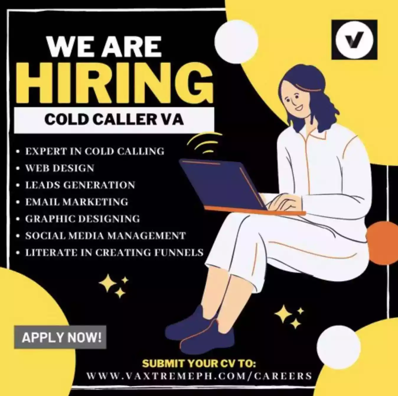 VA Xtreme PH is NOW HIRING COLD CALLER Virtual Assistant! EARN UP TO P55k per MONTH!