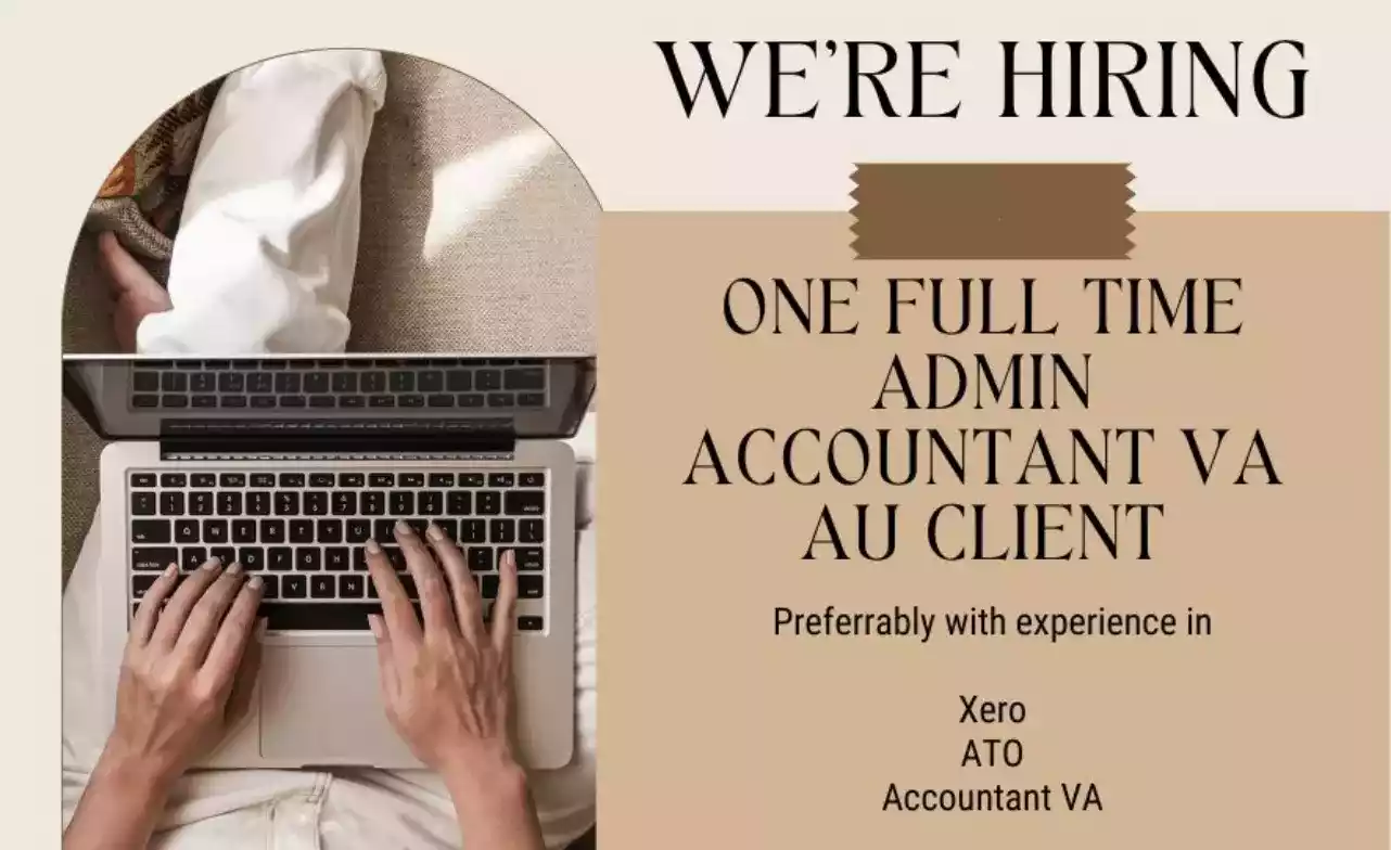 Virtual Spotter is hiring one full-time Admin Accountant Virtual Assistant