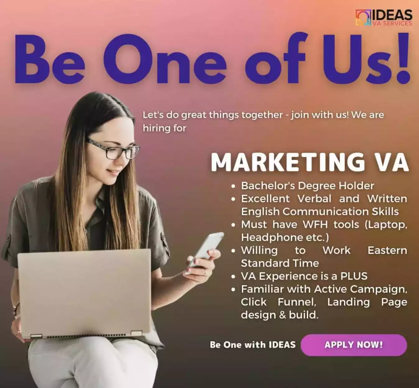 Canada Based Agency is hiring Marketing Virtual Assistant 🧑🏻‍💻👩🏼‍💻