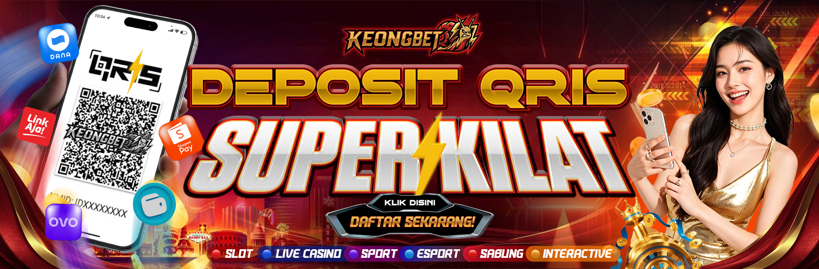 KEONGBET Bonus New Member 100%