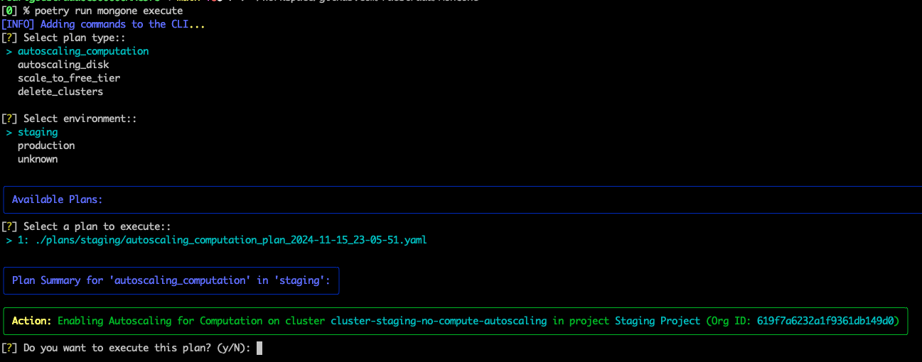 Execute Optimization Plan Example