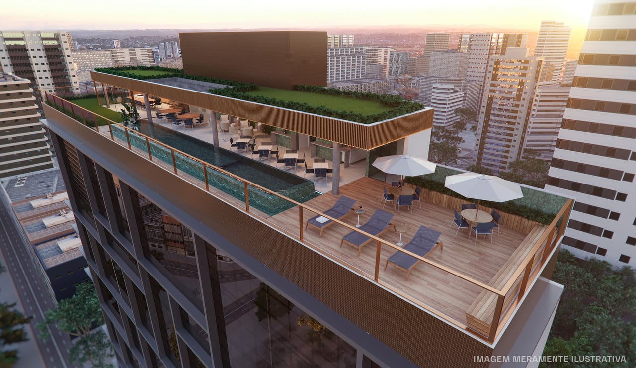 Rooftop Lounge Icon Design Living