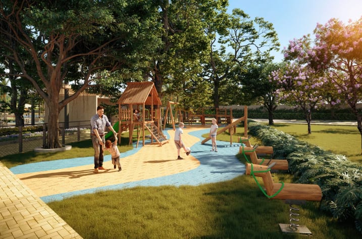 Safe and beautiful kids playground