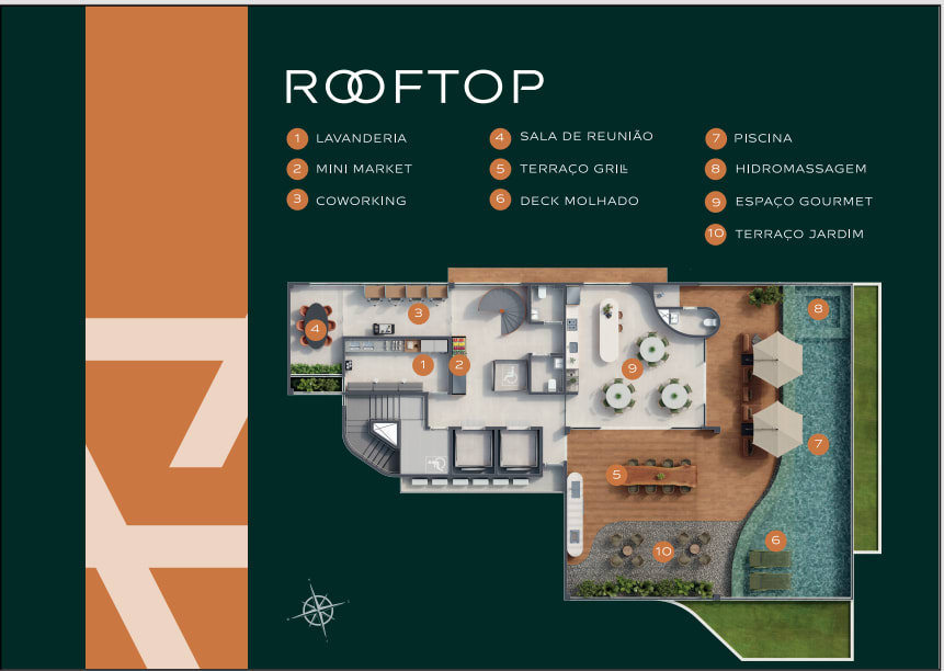 180° Rooftop Plan of Elevare 1340