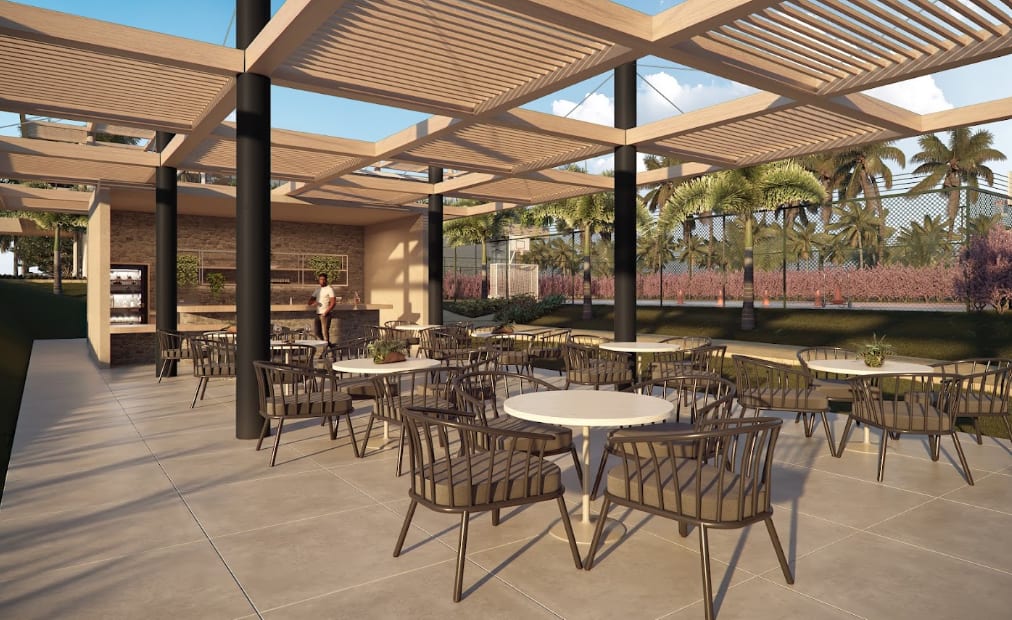 Gourmet space and BBQ area