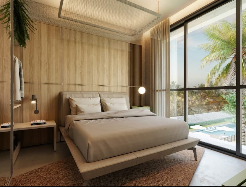 Natura Apartment master suite
