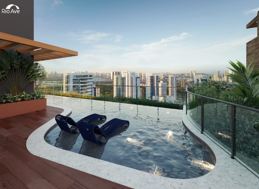 Hidromassagem no rooftop