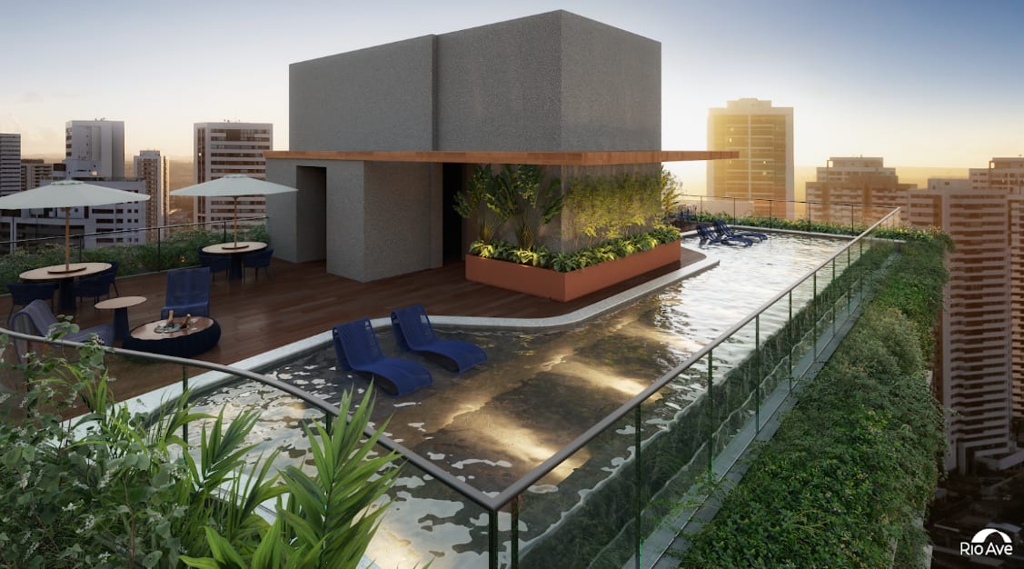 Piscina no rooftop