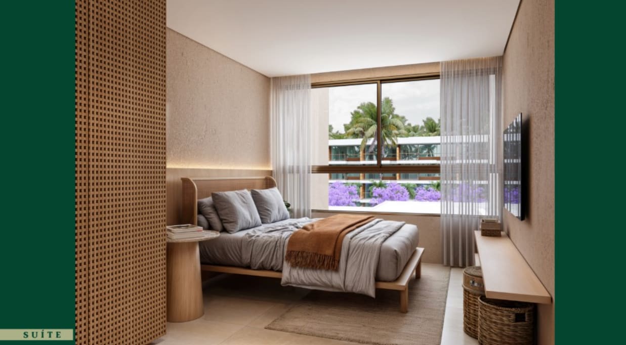 Planta - Apartamento 2 Quartos com Suíte - Beach Class Manguinhos