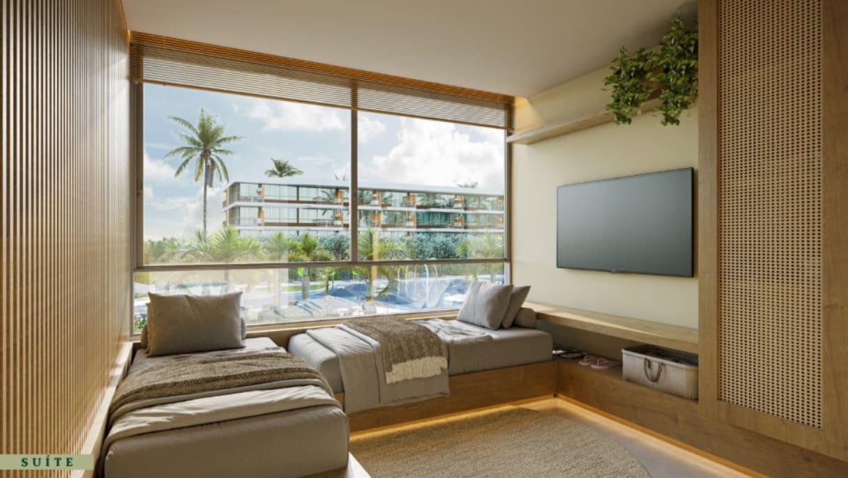 Planta - Apartamento 3 Quartos com Suíte - Beach Class Manguinhos
